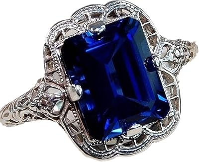 Ancient crystal ring with blue stainless steel crystal.. Embrace a new era of online shopping with DIAYTAR NIGERIA's extensive range and budget-friendly prices.