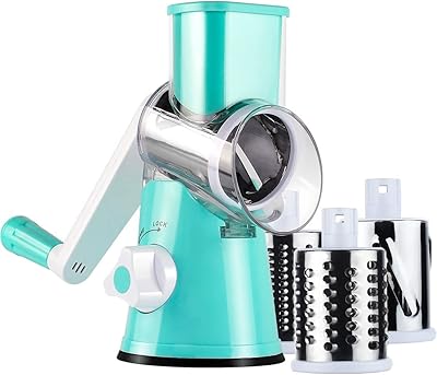 3 -in -1 manual vegetable slicer with 3 interchangeable stainless steel blades to chop potatoes and cheese, manual slicer with high suction base (blue).. Affordable convenience is here — shop DIAYTAR Nigeria today.