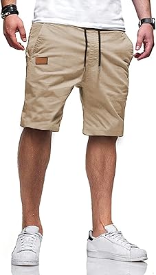 Cotton sports shorts for men, relaxed outfit, tracksuit with tightening cord and elastic waist.. DIAYTAR NIGERIA: Making online shopping accessible to all Nigerians with our affordable platform.