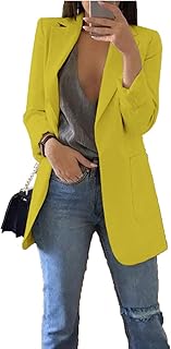 Casual blazer open on the front for work and the desk for women, united color with pockets.. Experience the ease of modern shopping with DIAYTAR NIGERIA's comprehensive platform and quick delivery.