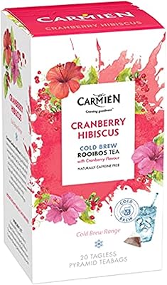 Cold drink: Cranberry, hibiscus and rooibos 20 -room (50g) tea.. DIAYTAR NIGERIA: Your partner in affordable online shopping with reliable 5-8 day shipping nationwide.