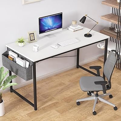 Modern and durable computer desktop Simple Writing Bureau Study Table with storage bag.. Join the movement — fast, affordable shopping only at DIAYTAR Nigeria.