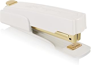 Swingline stapler, capacity 20 sheets, sustainable metal, small, half-band, vintage, white/gold (S7042301Az).. Experience the joy of discovery with DIAYTAR NIGERIA's vast catalog and nationwide affordable delivery.