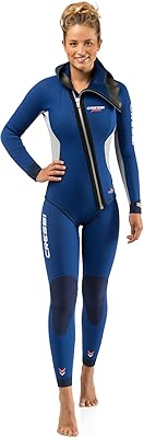 Complete Cressi Midas 5 mm for women's combination, pants/diagonal zipper with hood, blue (silver), m.. DIAYTAR NIGERIA: Where affordability meets reliability with thousands of products delivered promptly.