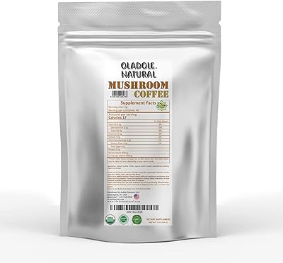 Coffee with natural mushrooms OLADOLE with organic cordycers and biological reishi mushroom powder 7oz/200g.. Say hello to Nigeria’s fastest-growing e-commerce site — DIAYTAR Nigeria.
