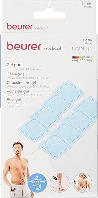 Beurer EM59 electrodes replacement kit, suitable for EM59 Digital Tens/EMS with heat, pack of 8 gel pads 45 x 45 mm.. Shop with purpose at DIAYTAR NIGERIA and receive your purchases at unbeatable prices within the week.