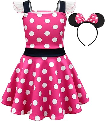 Duisy dressed dress for little girls, pea fancy dress for Halloween and birthday party with mouse ears, hair band.. DIAYTAR NIGERIA brings the nation's largest product catalog to your doorstep at prices you'll appreciate.