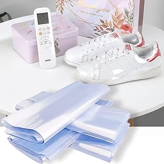 Retractable packaging bags, transparent PVC thermoscell bags, sealed, waterproof and transparent packaging packaging supplies, for shoe storage, gifts, remote control, books, DIY packaging, 50 pieces (20 * 35 cm).. From big brands to everyday basics — DIAYTAR Nigeria has you covered.