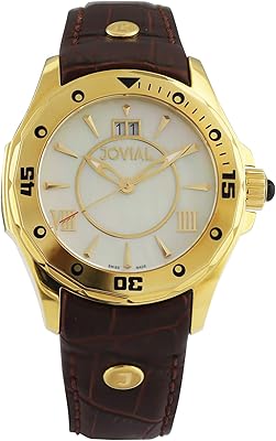 Jovial 12038LGLQ36 Leather watch for women, 40 mm, Mobe, Bracelet.. DIAYTAR NIGERIA transforms online shopping with competitive prices and dependable nationwide delivery.