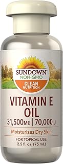 Skin oil with vitamin E Sundown Naturals 70,000 IU, 75 ml format.. Discover the perfect shopping balance at DIAYTAR NIGERIA with competitive prices and prompt delivery.
