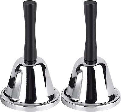 Ewinner 2 Pieces noisy call in stainless steel/Dinner bell/Service bell/Comptoir reception bell/Tea bell/Metal bell/Christmas rattle for children/School/Wedding/Home/Festival/Call for pets.. Shop from Nigeria's largest product selection at DIAYTAR, with budget-friendly prices and swift delivery.