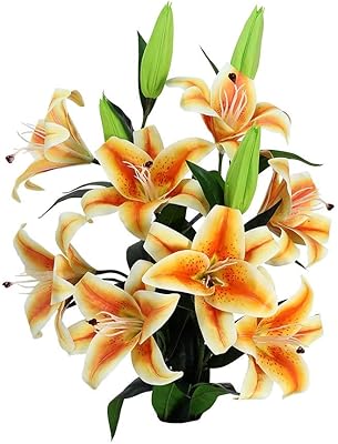 Yatai Lot of 4 realistic artificial lily flowers for House Decoration of Events and Festivals.. With DIAYTAR Nigeria, everything is within reach — and within budget.