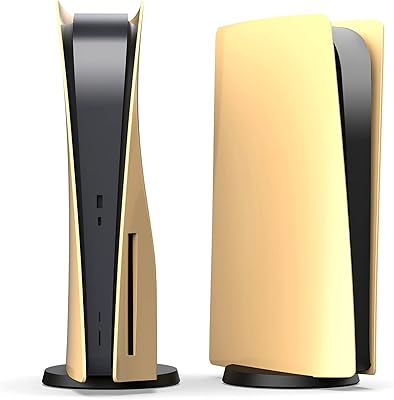 Facade cover Disc Edition for PlayStation 5 joystick, PlayStation 5 accessories, Dushing and anti-ray protection replacement (golden disc).. Shop the smart way with DIAYTAR NIGERIA's extensive selection and budget-friendly nationwide delivery.