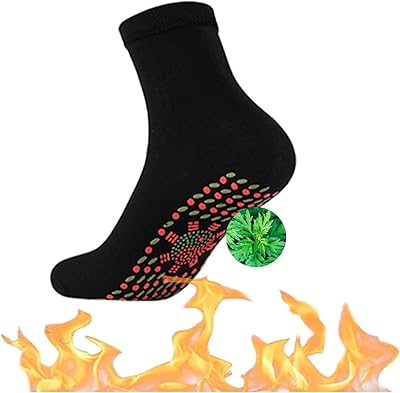 2 pairs of self-heating physiotherapy socks in tourmaline, magnetic therapy, feet massage, hot socks, health care for feet arthritis (black), black, 42.. DIAYTAR NIGERIA: Where shopping meets satisfaction with affordable prices and reliable 5-8 day shipping.
