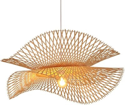 MIN-II Bamboo suspension lamp, hand-woven bamboo ceiling light, hanging chandelier, interior room restaurant lamp (L45CM).. Shop across categories at DIAYTAR NIGERIA with the confidence of affordable prices and delivery within 8 days.
