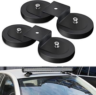 Nilight 2 Magnetic light bar supports, universal suction cup support with rubber boot for LED work lamp, auxiliary driving lamp on the roof cover of an all-terrain truck JEEP, 2 years warranty.. From office supplies to fashion — DIAYTAR Nigeria brings it fast.