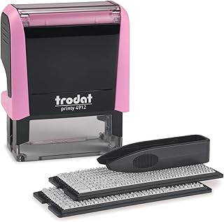 Troadat printy 4912 pastel pink with black ink, print size: 3/4 "x 1-7/8".. Your complete shopping companion, DIAYTAR NIGERIA offers extensive selection delivered within the week.