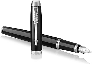 Pen Pen Plume Parker AM, brushed metal, fine point, blue ink recharging (1931649) Fine tip.. DIAYTAR NIGERIA: Connecting Nigerians with affordable products through our expansive e-commerce platform.