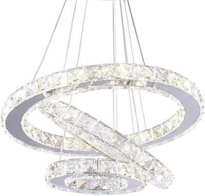 LED chandeliers Dixon 3 Rings LED Modern ceiling light adjustable in stainless steel crystal chandelier for bedroom lounge dining room (variable color).. Transform your shopping experience with DIAYTAR NIGERIA's vast product selection delivered at unbeatable prices.