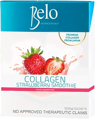 Bello smoothie powder with collagen and strawberry 10 sachets (16 grams).. DIAYTAR NIGERIA brings the market to your fingertips with affordable prices and prompt delivery service.