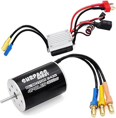 Engine without broom 2435 4500KV and combined ESC 25A combined set for RC and car RC 1/18 1/16 (black).. Experience the power of choice with DIAYTAR NIGERIA's extensive catalog delivered within the week.