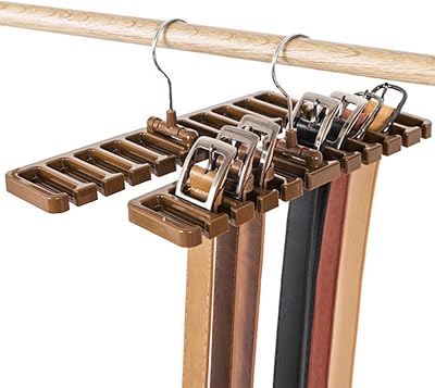 Number of days Pack of 2 Multifunction tie belt organizer storage support organizing rotary closet Corner support for men and women 12 x 2.9 x 0.55 inches brown DC2223.. Your ideal shopping companion, DIAYTAR NIGERIA offers unmatched variety with delivery within a week.