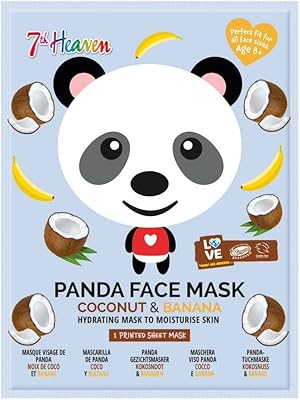 Fabric mask for the face seventh heaven panda enriched with coconut and banana to hydrate the skin - perfect for all skin types, fun for holidays and selfies.. DIAYTAR NIGERIA: Where shopping meets satisfaction with affordable prices and prompt delivery services.