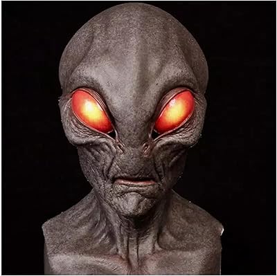 Screaming Halloween mask of extraterrestrial with large frightening eyes, Latex extraterrestrial mask, horrible monster mask, monster mask for Halloween and frightening cosplay feast,.. DIAYTAR NIGERIA combines the largest product selection with affordable prices and reliable delivery.
