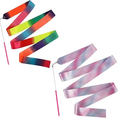 Rhythmic dance ribbon DIDUM with 2 styles, 78.7 -inch brilliant gymnastics ribbon, Dance on stick for girls girls, artistic dance.. Nigeria's favorite online shopping platform, DIAYTAR offers unbeatable prices and delivery within a week.