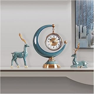 Croissant clock in the form of European style crescent, modern and simple, bright, luxury mode, creative personality, silent office clock (color: white light).. Great finds. Great prices. Fast shipping. That’s DIAYTAR Nigeria.