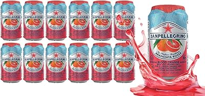 Natural mineral water sparkling with blood orange San Pellegrino - package of 12 (11.15 fl oz each) - Aranciata Rosa - imported from Italy.. Nigeria shops with DIAYTAR — wide selection, fast shipping, and great value.