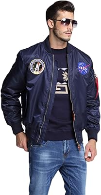 Zipped zippered wind jacket embroidered with nasa kuriresha for men's badge, adjusted cutting.. DIAYTAR NIGERIA makes every purchase count with our affordable prices and reliable 5-8 day shipping.