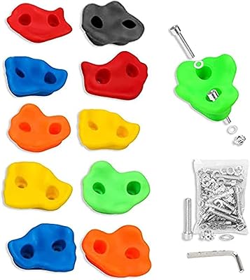 10 pieces of wall climbing supports, set of backyard climbing stones for children with mounting screws.. Fast. Reliable. Affordable. DIAYTAR Nigeria is all that and more.