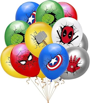 JMD latex balloons for birthday party decorations with superhero motif (12 inch) - 12 pieces.. Nigeria's favorite online shopping platform, DIAYTAR offers unbeatable prices and delivery within a week.