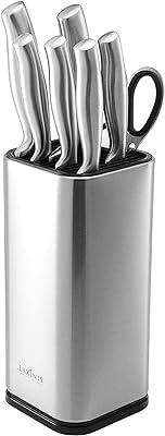 Universal stainless steel, knife organizer, knife organizer, modern rectangular design, scratches resistant, falling from falls, silver, silver.. Your shopping journey simplified with DIAYTAR NIGERIA's vast selection and budget-friendly shipping.
