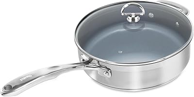 Sauteuse Chantal Slin34-240c with ceramic coating and tempered glass cover, 3 l, silver.. DIAYTAR NIGERIA delivers more than expected with our extensive catalog and 5-8 day delivery service.