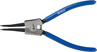 External pliers in 7 -inch carbon steel with straight tips, robust, black eyelet pliers with handle soaked in blue PVC, VT2153.. DIAYTAR NIGERIA: Where affordable shopping meets reliable nationwide delivery in less than a week.