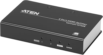 HDMI distributor ATEN 2 TRUE 4K VS182B UK ports | Leader n ° 1 of the KVM market, black.. DIAYTAR NIGERIA combines affordability with convenience, delivering your purchases within 5-8 days.