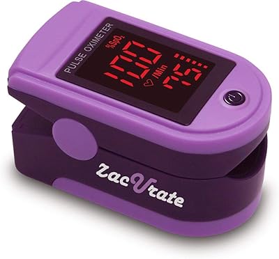 Zakurat pro 500 DL series oxygen oximeter with silicone, batteries and cord (dark purple).. DIAYTAR NIGERIA: Where shopping meets satisfaction with affordable prices and delivery within 8 days.