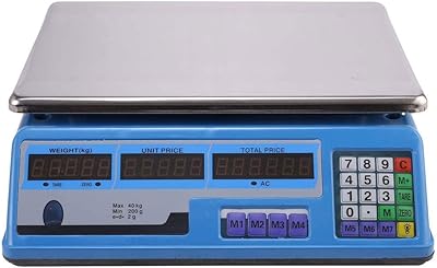 MZPWJD 40kg Electronic price balance 40kg weight calculation equipment for charcuterie balances with screen.. DIAYTAR NIGERIA: Your partner in affordable online shopping with dependable delivery within 8 days.