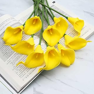 Set of 32 artificial calla lily flowers on the real touch for decoration.. Skip the lines and shop online — DIAYTAR Nigeria delivers to your door in days.