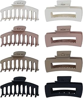 Beauty 8 pieces hair clips, hair clips with large claws, 4.3 -inch neutral color for women girls, thick and fine hair.. Your shopping aspirations fulfilled at DIAYTAR NIGERIA with competitive prices and reliable delivery.