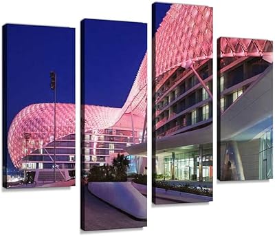 Printing on camel canvas in a row, wall art images, abstract digital printing for the house, the office, the living room, ready to hang, 4 panels, 4ps.. DIAYTAR NIGERIA makes quality accessible with low prices and reliable 5-8 day nationwide delivery.