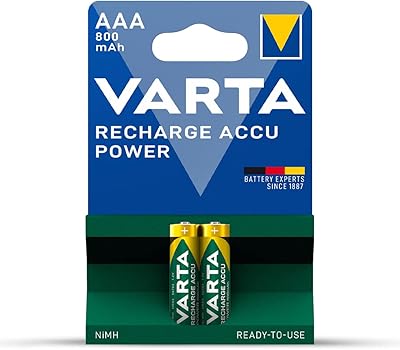 Batterie rechargeable varta a de long life - 800 mah, (pack de 2).. DIAYTAR NIGERIA delivers affordability and convenience to your doorstep within 8 days of purchase.