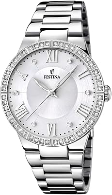 Festina quartz watch for women, white dial, analog bracelet and silver stainless steel F16719/1.. Tired of overpriced goods and slow delivery? DIAYTAR Nigeria brings affordability and speed together with a wide selection of products.