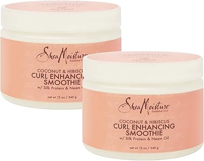 Smoothie improving coconut curls and the hibiscus Shea Moisture, 354 ml, pack of 2.. DIAYTAR NIGERIA: Where affordability and variety come together with nationwide 5-8 day delivery.
