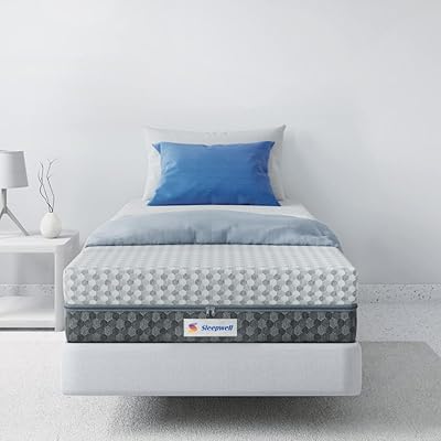 Sleepwell 20 cm reversible double reversible foam mattress, single, pleasant and durable bed, Triple foam mattress anti-frill (white, 200x90x20cm) Experience 100 nights.. DIAYTAR NIGERIA combines affordability, variety, and convenience with nationwide delivery services.