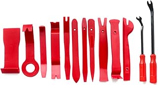 Kit of 13 -room red disassembly tools for disassembly and installation of the car radio, car decoration, dashboard and car door interior coating.. DIAYTAR NIGERIA: Connecting Nigerians with affordable products through our expansive e-commerce platform.