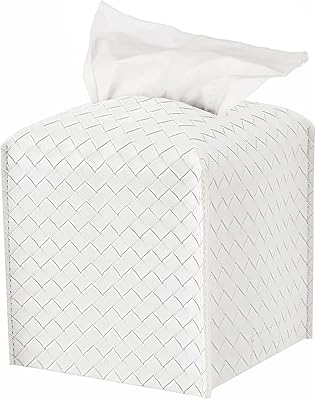 Leather square handkerchief box blanket, handkerchief box support, decorative bathroom accessories, bedroom closet, bedside table, offices, tables, car (white).. DIAYTAR NIGERIA puts thousands of products at your fingertips with affordable prices and delivery within a week.