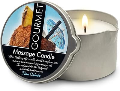 Massage candle Piña Colada for gourmet couples Collection - Moisturizing and moisturizing massage oil candle for the body - natural and vegan (6.5 oz) 2344.. DIAYTAR NIGERIA brings the marketplace to every Nigerian home with affordable prices and quick delivery.